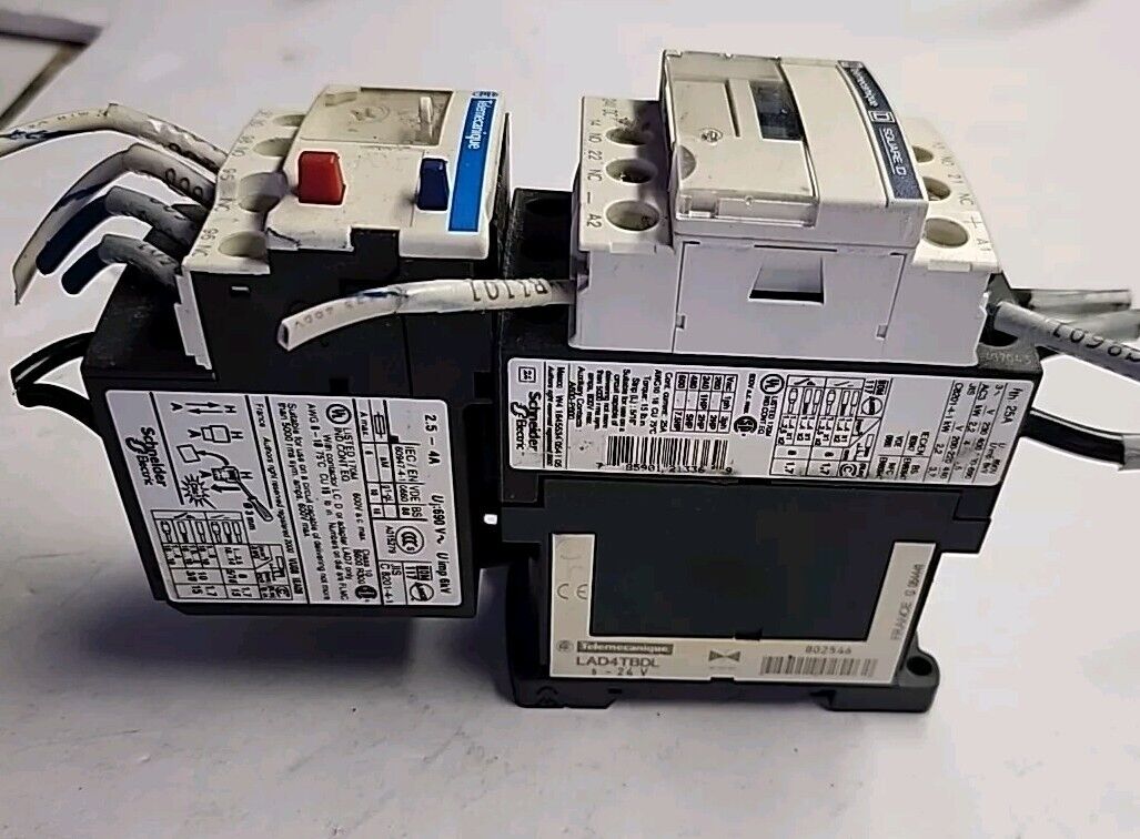 Telemecanique LC1D09 BD Contactor 24VDC Coil Overload Relay LRD08 Free Shipping