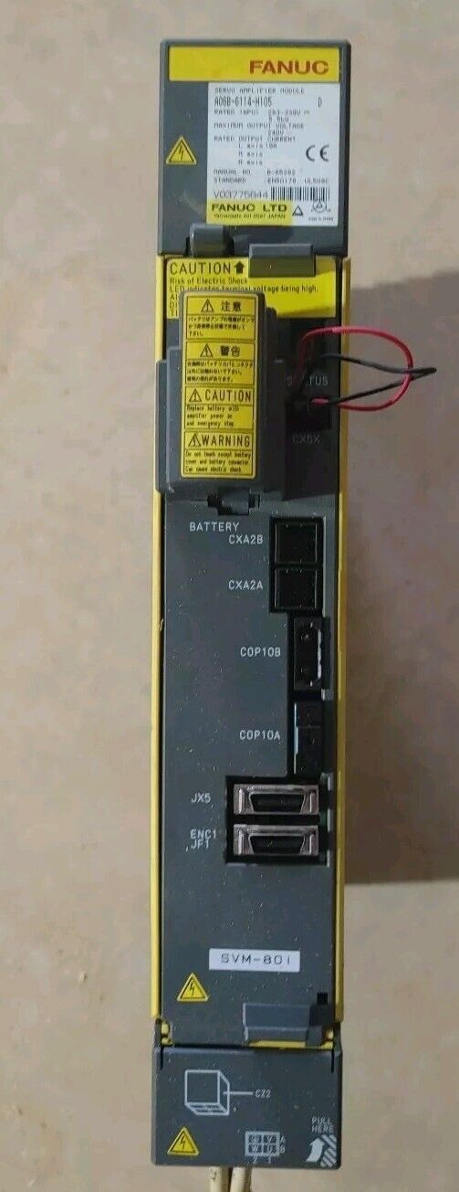 Fanuc A06B-6114-H105 Servo Amplifier Removed From Working Machine - Free Ship