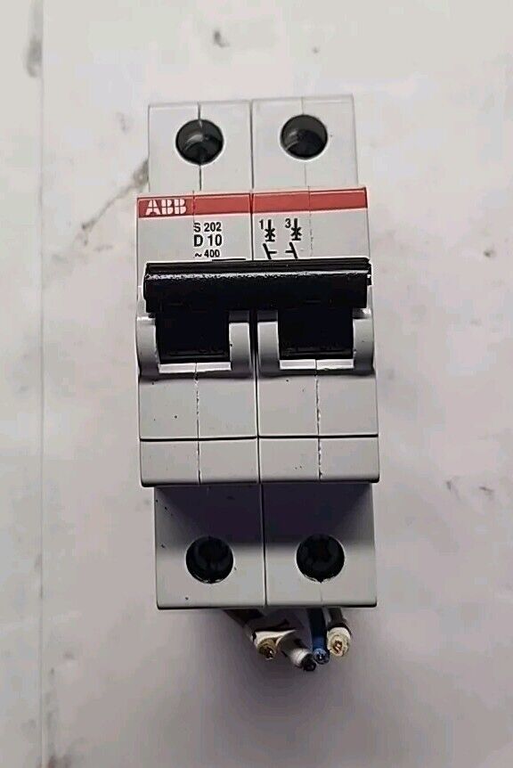 ABB S202-D10  2 POLE 10 AMP CIRCUIT BREAKER - Free Shipping