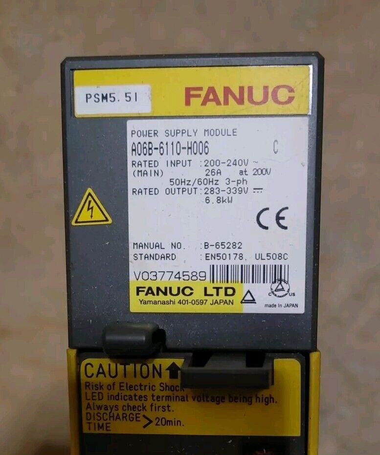 FANUC A06B-6110-H006 POWER SUPPLY MODULE Series C - Free US Shipping