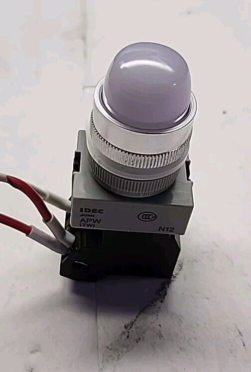 IDEC APW (TW) N12 White Industrial Status Indicator Light - Free Shipping