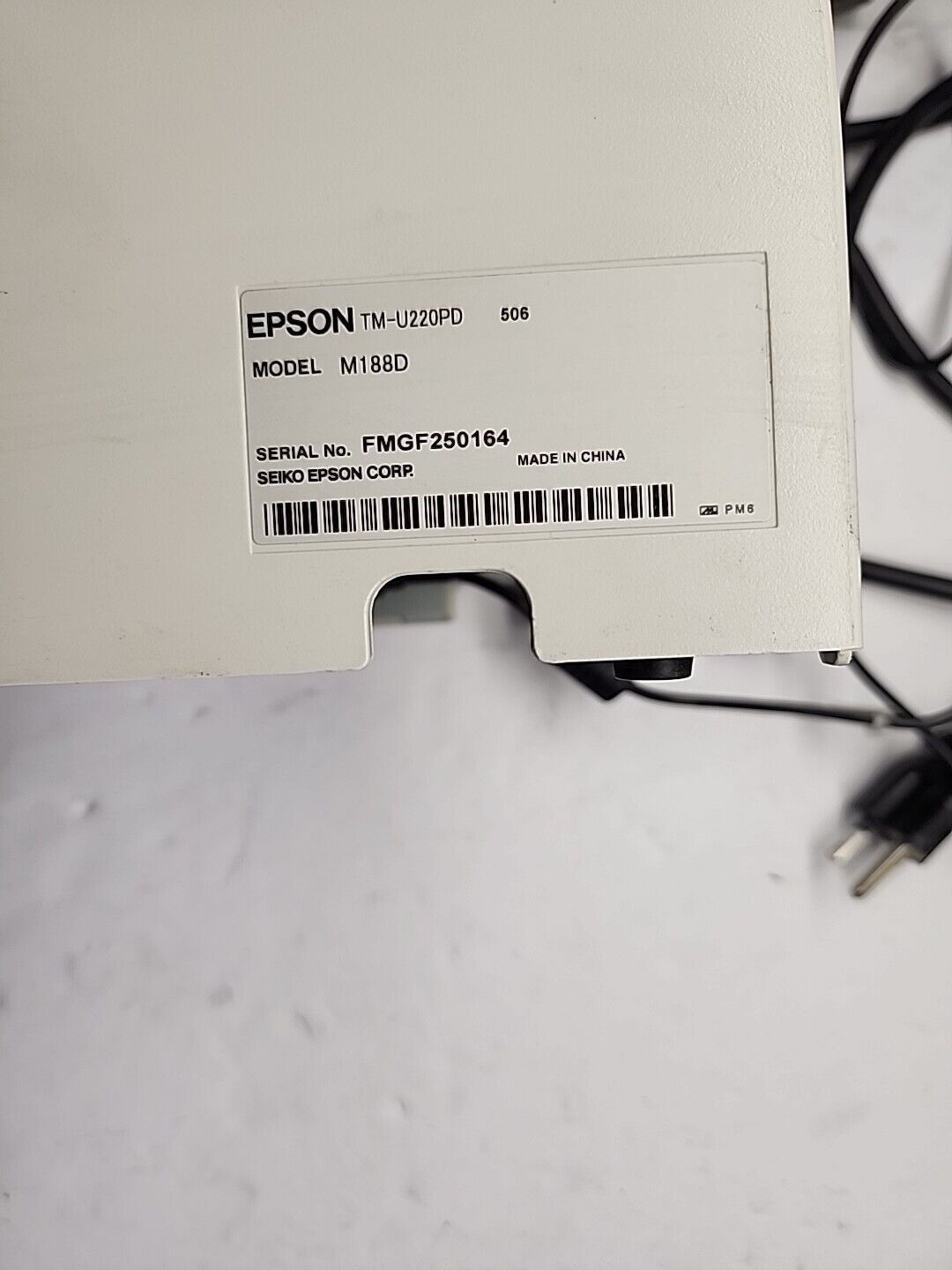 EPSON TM-U220PD M188D Dot Matrix POS Receipt Printer Ethernet