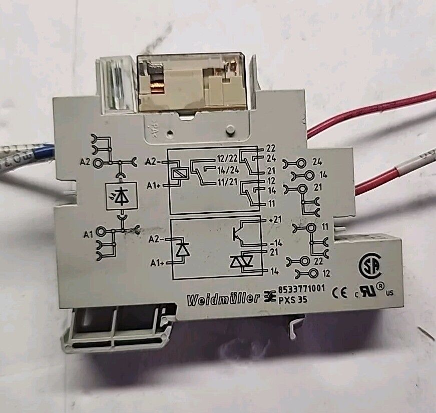 WEIDMULLER 8533771001 PXS 35 DIN RAIL MOUNT RELAY - Free Shipping