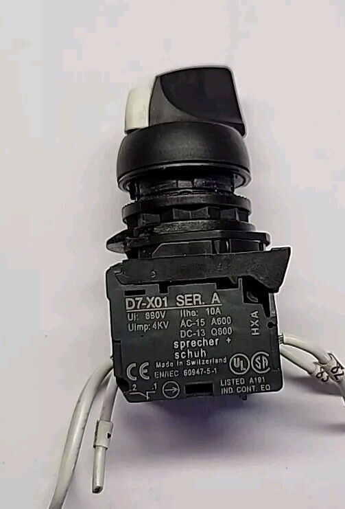 Sprecher + Schuh D7 X01 Series A Black Button Switch Free Shipping