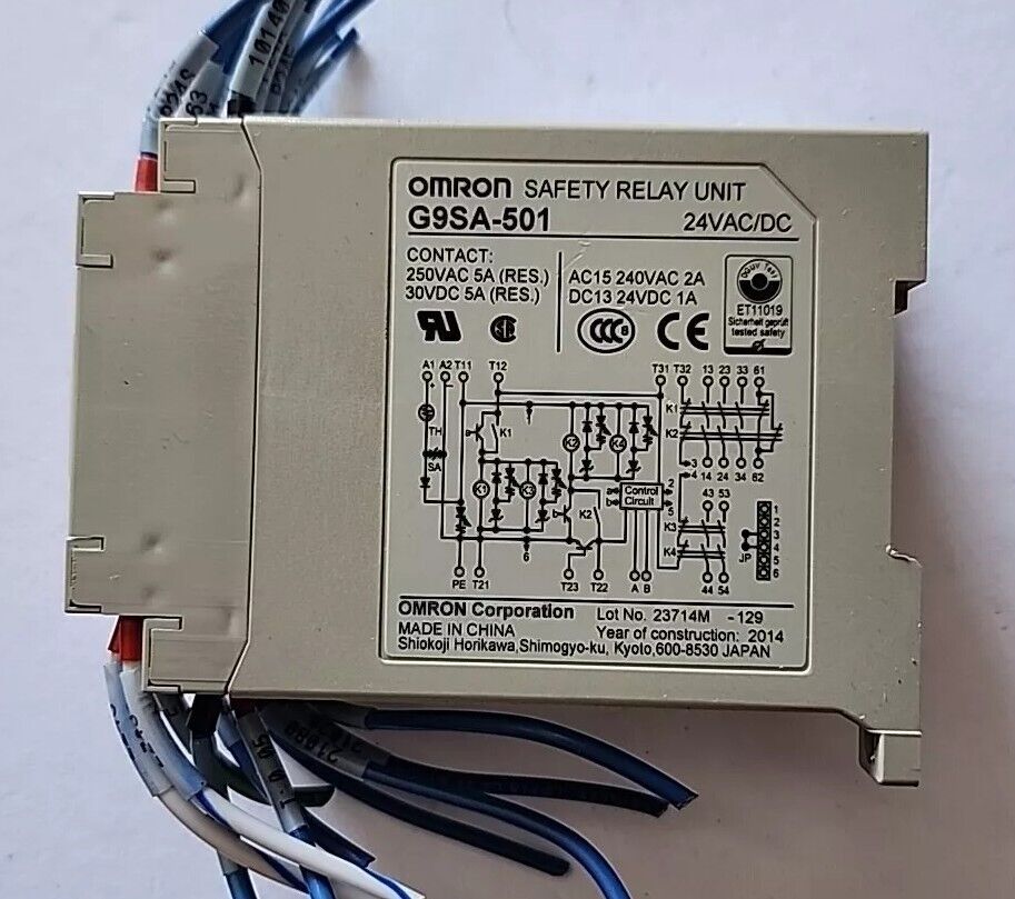 OMRON G9SA-501 SAFETY RELAY UNIT with Warranty & Free Shipping