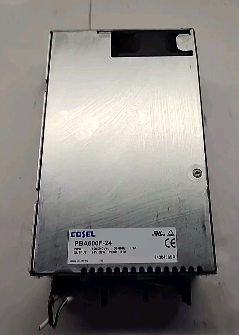 COSEL PBA600F-24 POWER SUPPLY 100-240Vac 50-60Hz 8.2A made in Japan - Free Ship