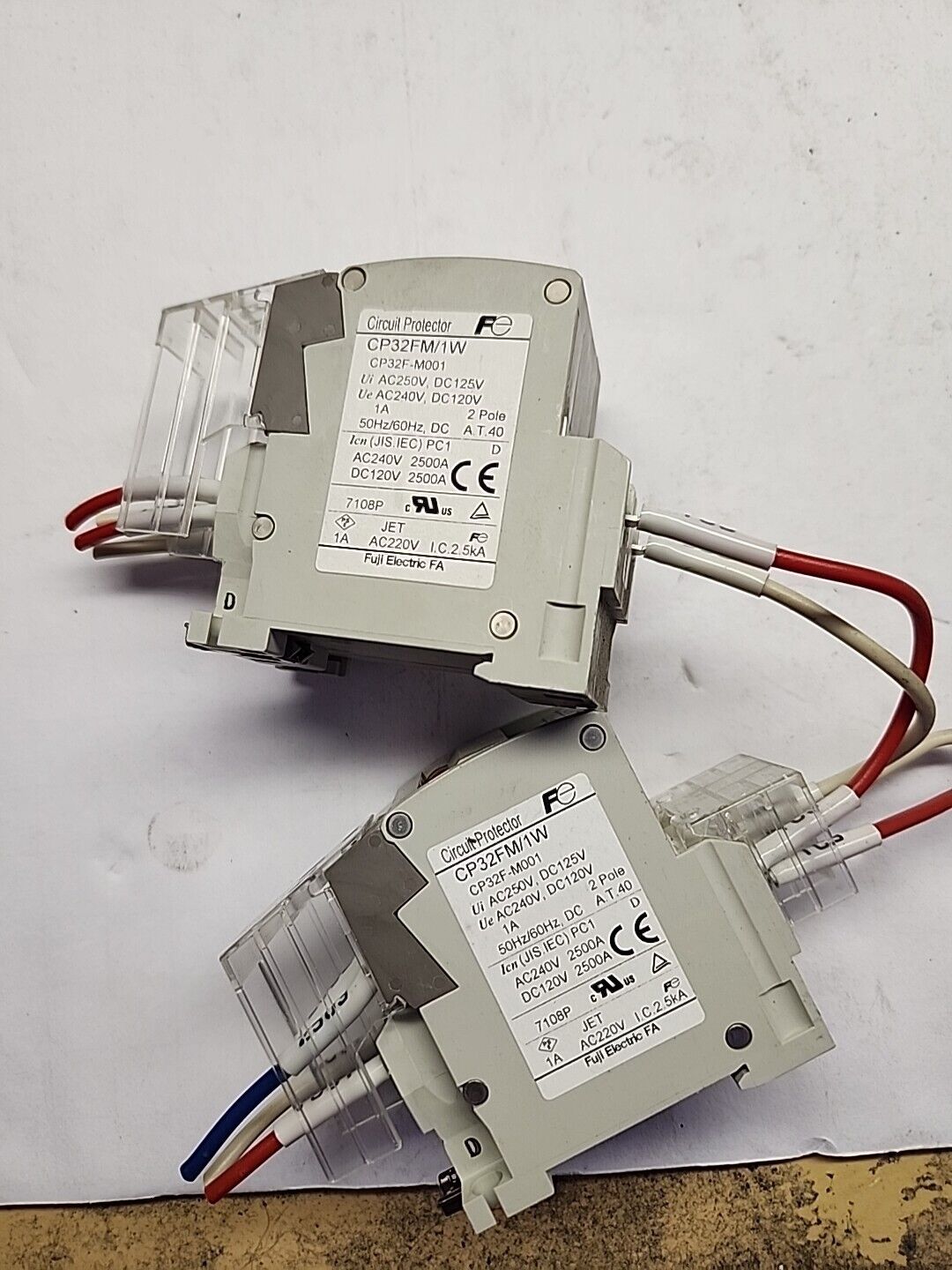 Lot of (2) Fuji Electric Circuit Breakers CP32FM/1W - Free Shipping