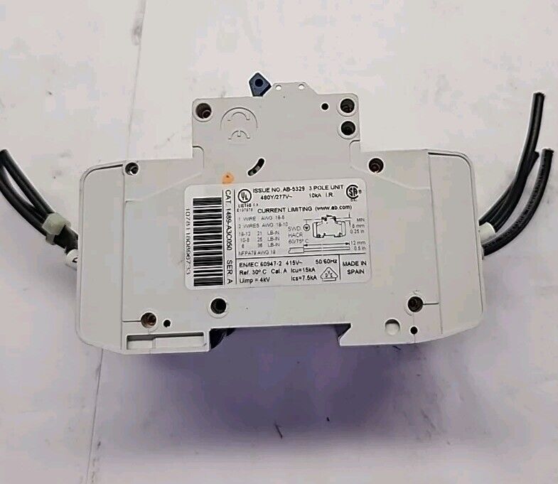 Allen-Bradley 1489-A3C050 Circuit Breaker 5A 3 Pole Free Shipping