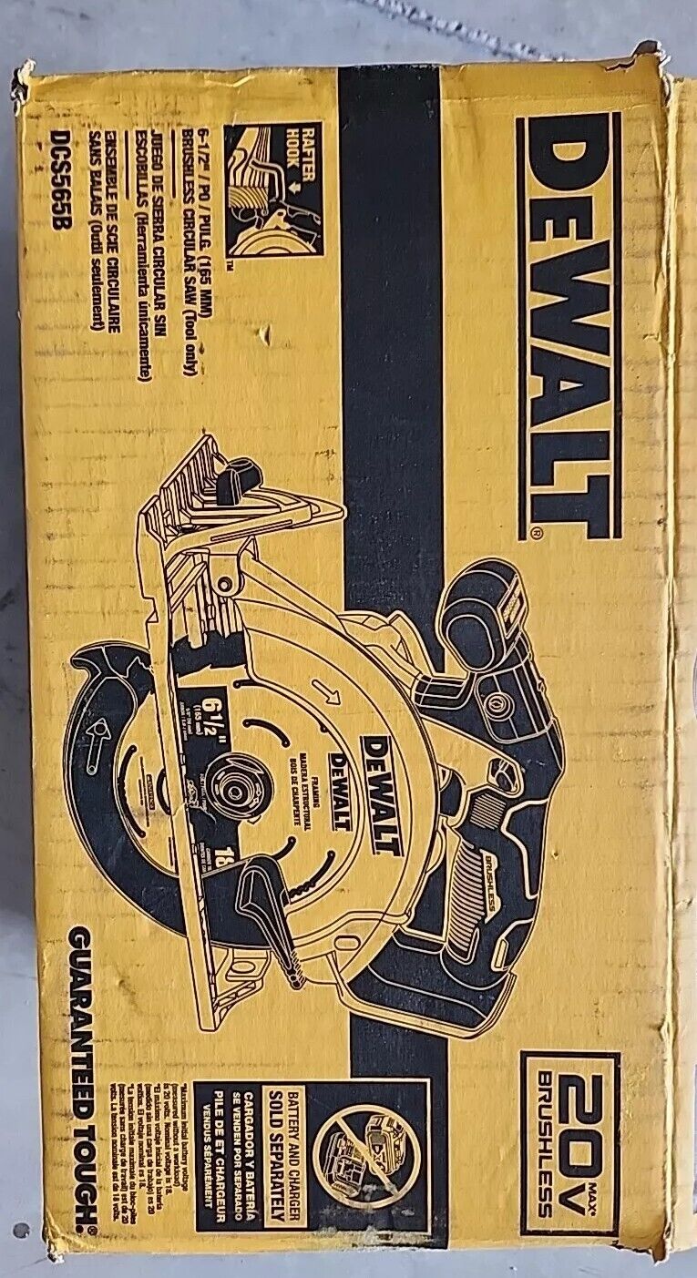 DEWALT DCS565B 20V MAX Brushless 6 1/2" Circular Saw. Tool Only Free Shipping