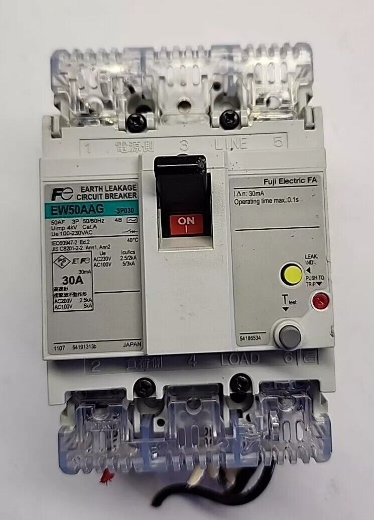 FUJI ELECTRIC 30A CIRCUIT BREAKER EW50AAG - 3P030 with Warranty & Free Shipping