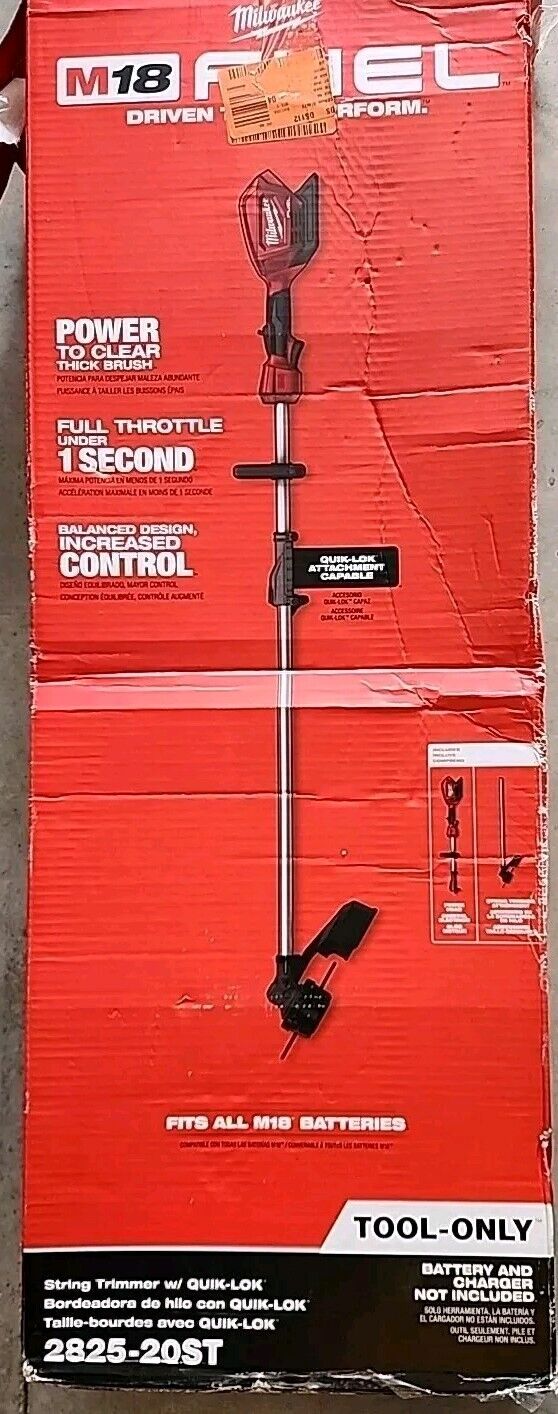 Milwaukee 2825-20ST M18 Fuel String Trimmer W/Quik-Lok Attachment - Free Ship