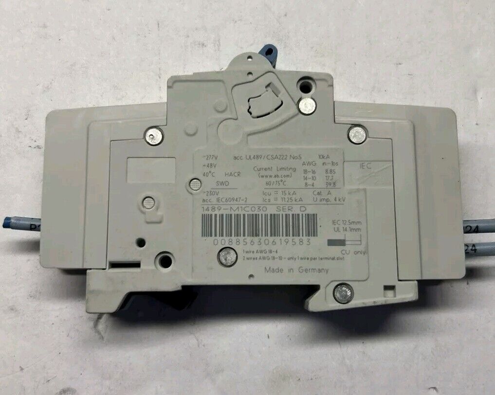 Allen Bradley 1489-M D 10A Breaker - Free Shipping