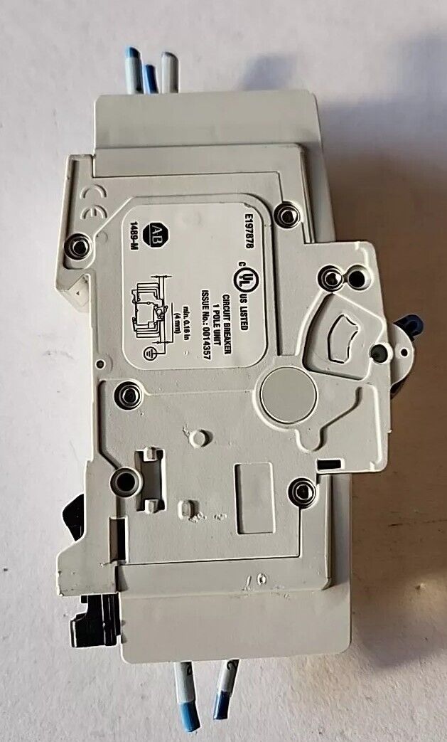 Allen Bradley Circuit Breaker D3 1489-AMRA3 E197878 1489-M 1 Pole Unit