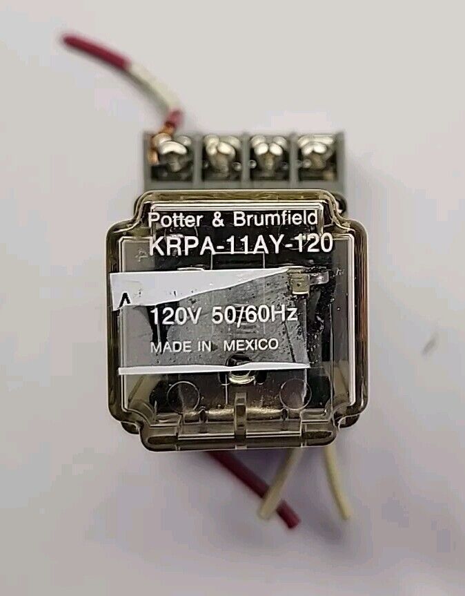 Potter & Brumfield KRPA-11AY-120 VDC Relay & Base - Free Shipping