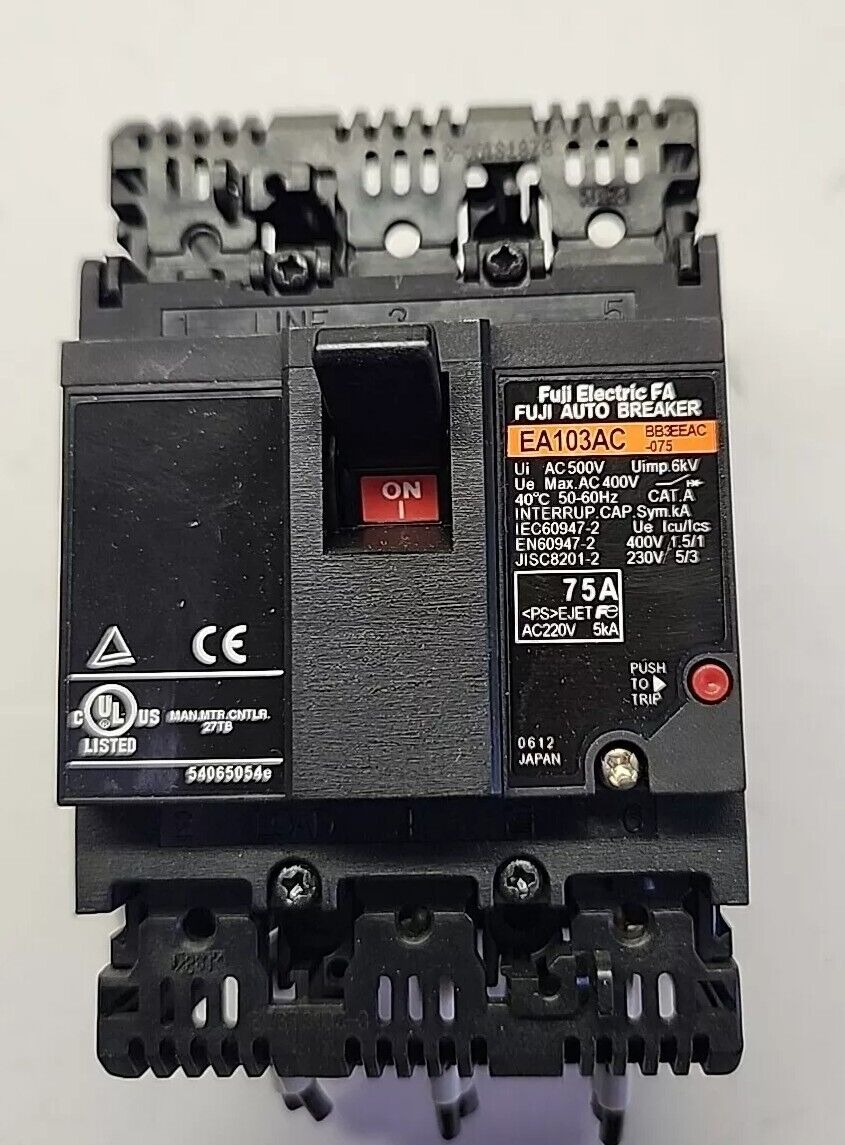 FUJI ELECTRONICS EA103AC Auto Breaker 75A AC500V with Warranty & Free Shipping