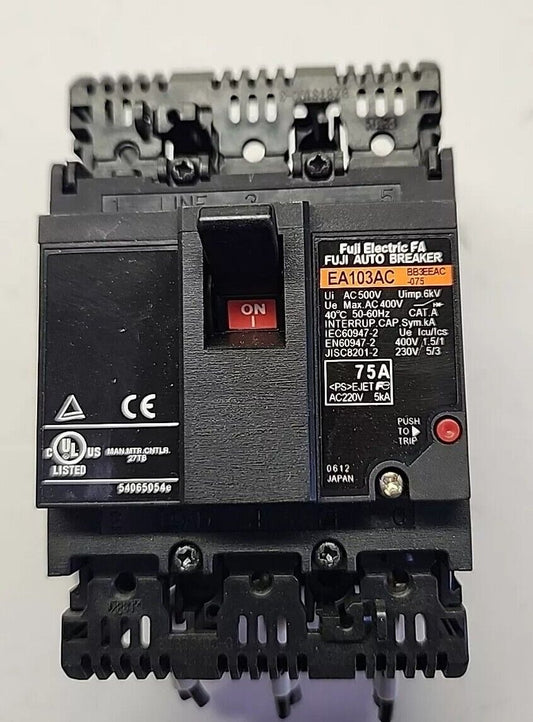 FUJI ELECTRONICS EA103AC Auto Breaker 75A AC500V with Warranty & Free Shipping