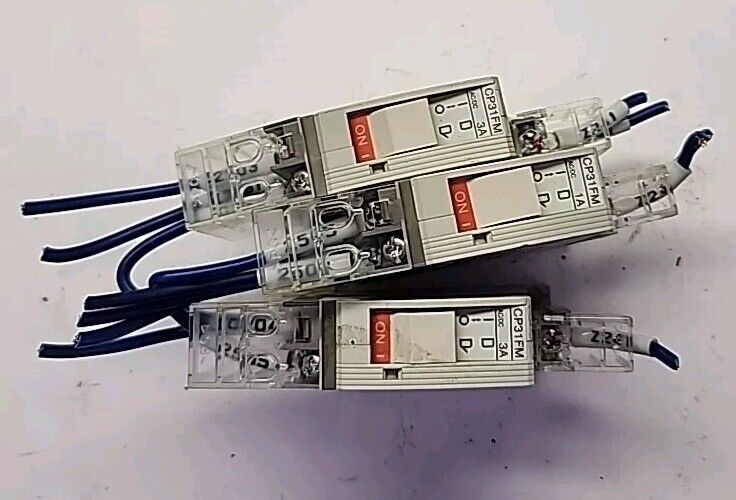 Fuji Electric Lot Of 3- (2) CP31FM/3W & (1) CP31FM/1W Circuit Breaker Free Ship