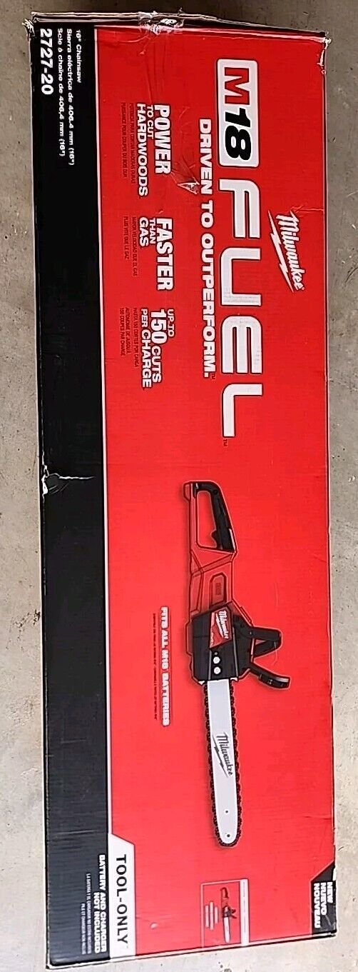 Milwaukee 2727-20 M18 Fuel 16 inch Cordless Chainsaw with Warranty & Free Ship