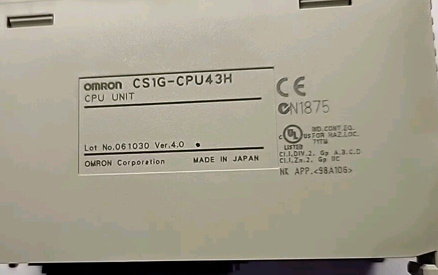 CS1G-CPU43H OMRON PLC CPU with Warranty & Free Shipping