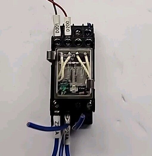 Omron MY4ZN 24VDC Relay w/Safety Clips & No 3175W1 Base - Free Shipping