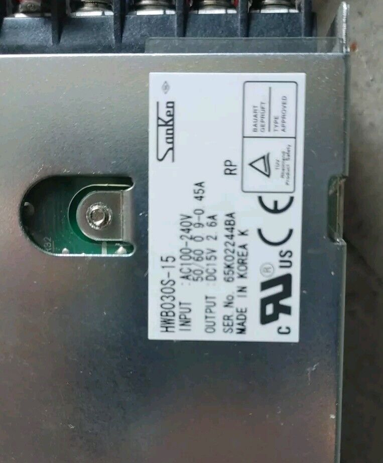 Sanken HWB030S-15 HWB030S15 Power Supply DC15V 2.6A Made in Korea Free Shipping