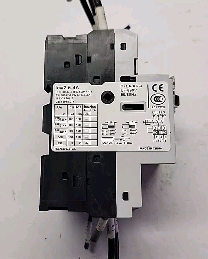 GENERAL ELECTRIC GPS1BSAH 2.5-4 With GPAC11LRA Auxiliary Contact Free Shipping