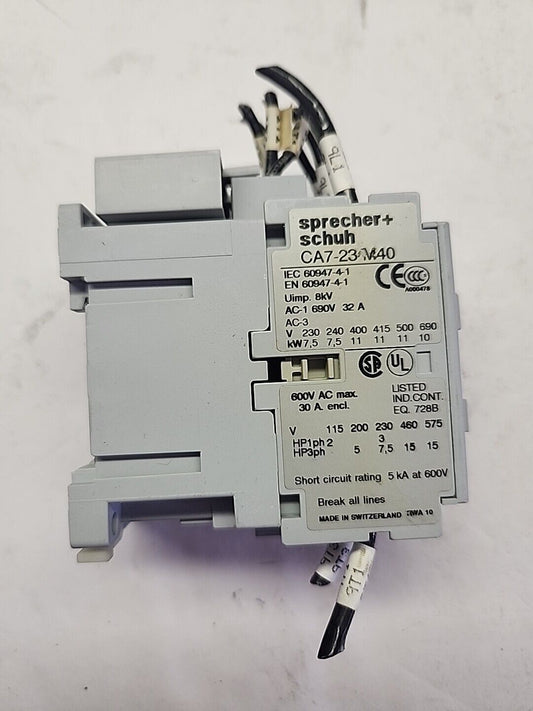 SPRECHER & SCHUH CA7-23C-M40-24D CONTACTOR, CRC7-280 Free Shipping