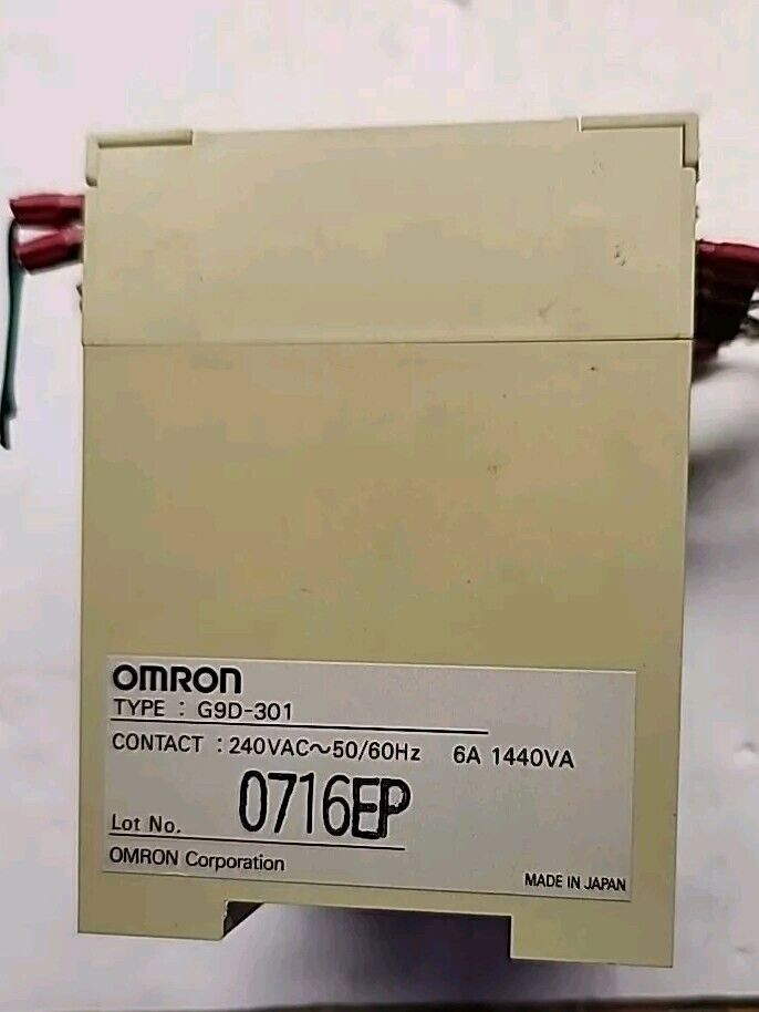 OMRON G9D-301 250VAC 6AMP 1440VA SAFETY RELAY - Free Shipping