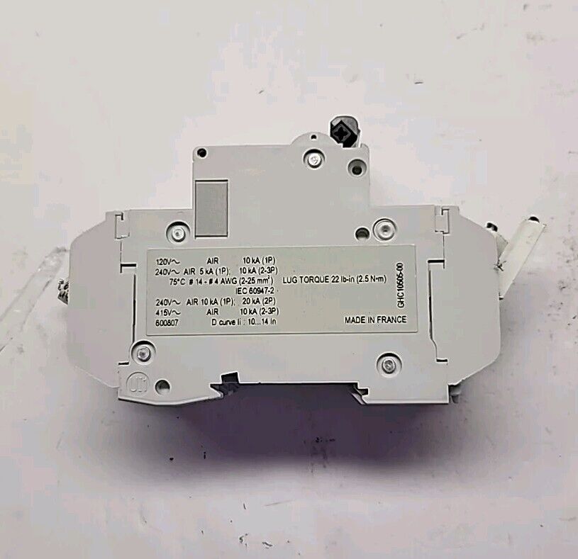 MERLIN GERIN MULTI9 C60 60155 D3A CIRCUIT BREAKER 2POLE 240V