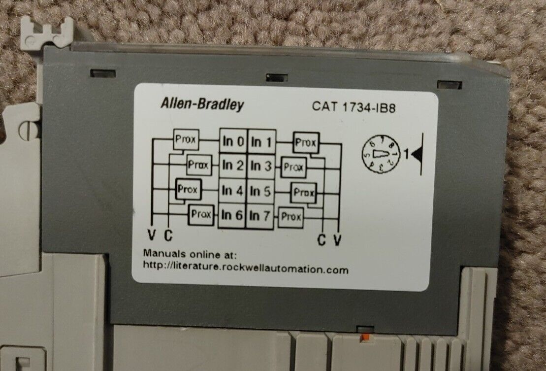 Allen Bradley 1734-IB8 Point I/O Sink Input Module - 24VDC - 1734-MB - 1734-RTB