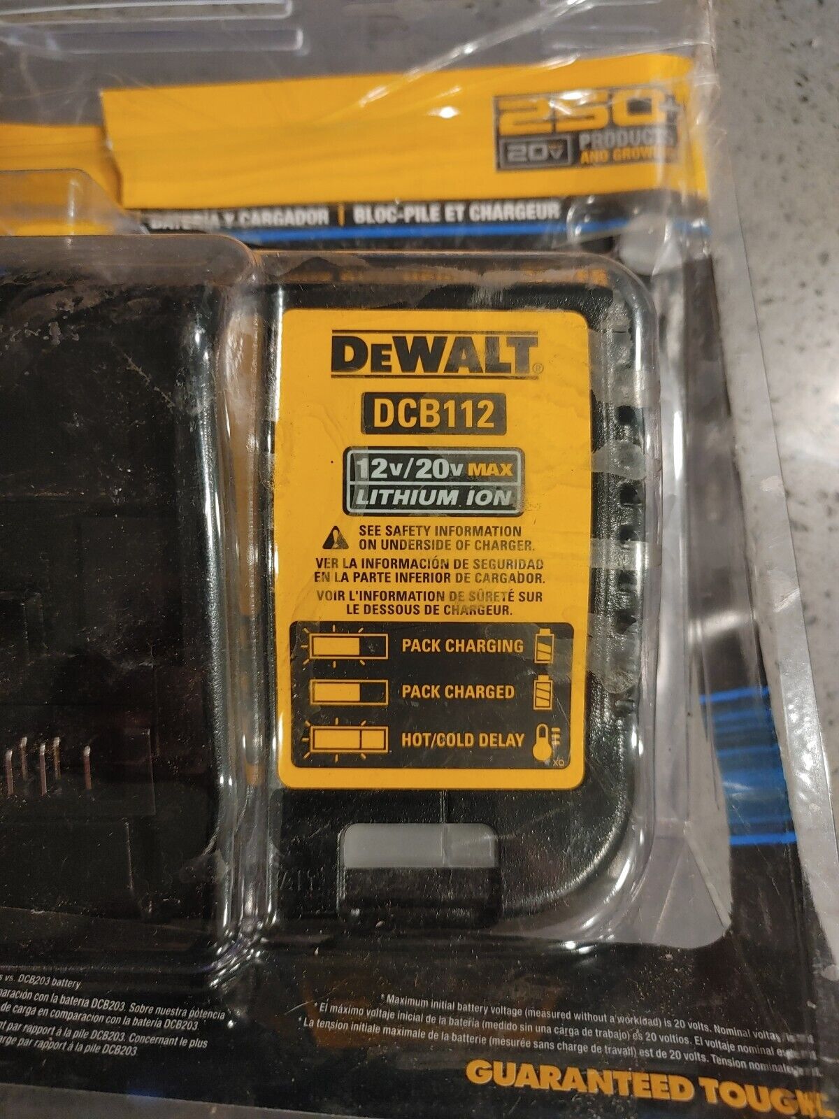 Dewalt GENUINE DCB112 12V-20V MAX Lithium Battery Charger,For Drill,Saw 20 volt