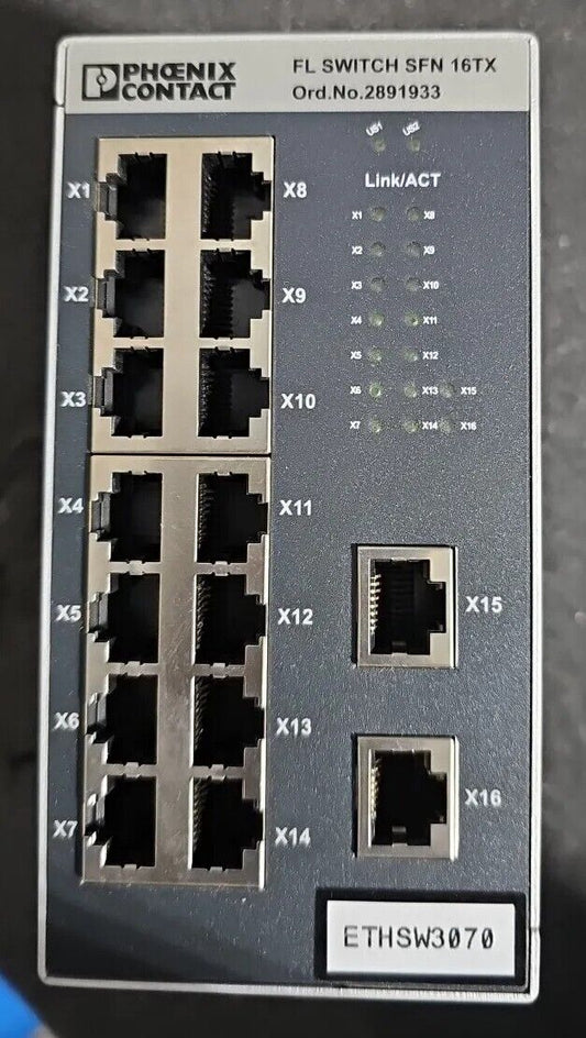 Phoenix Contact 2891933 FL SWITCH SFN 16TX Industrial Ethernet Switch Free Ship