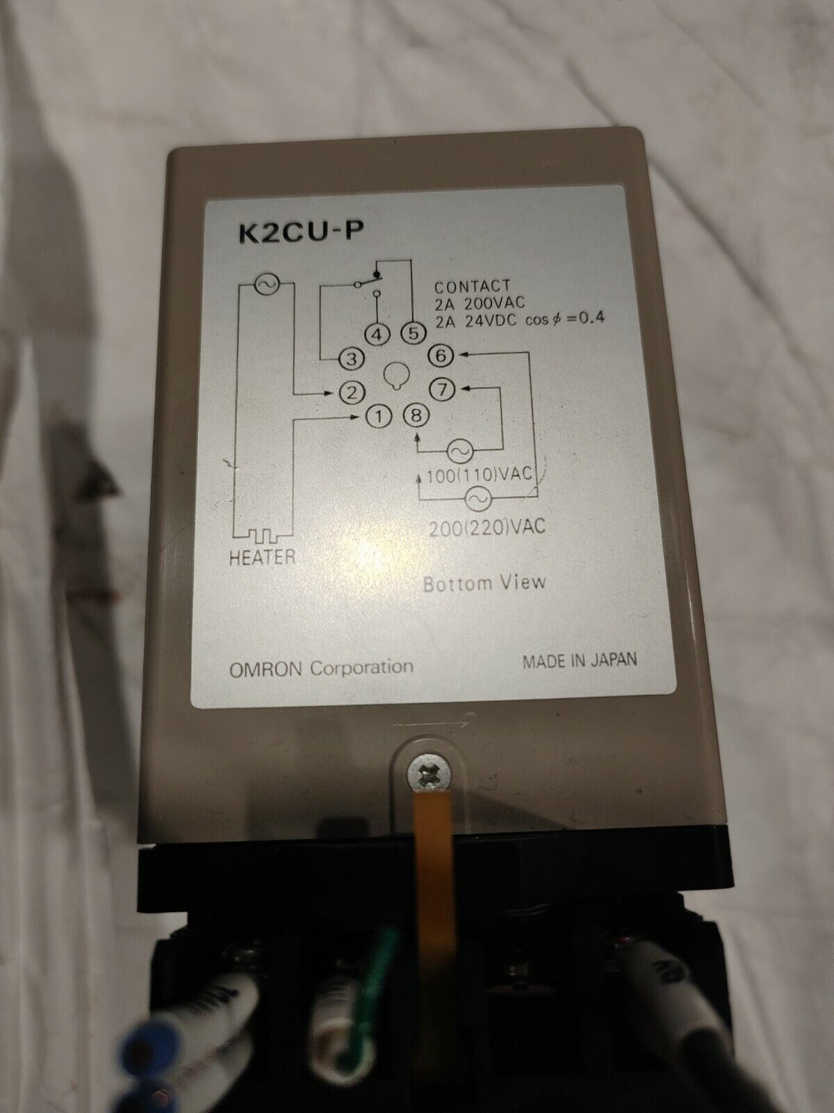 K2CU-P4A-A Omron 100/200VAC 50/60HZ 5A AC Heater Fault Detector