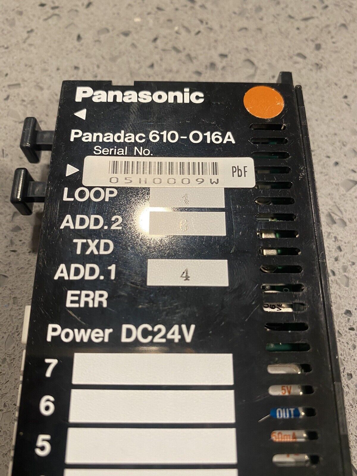 Used Panasonic PANADAC 610-O16A 610O16A I/O Unit w/ warranty