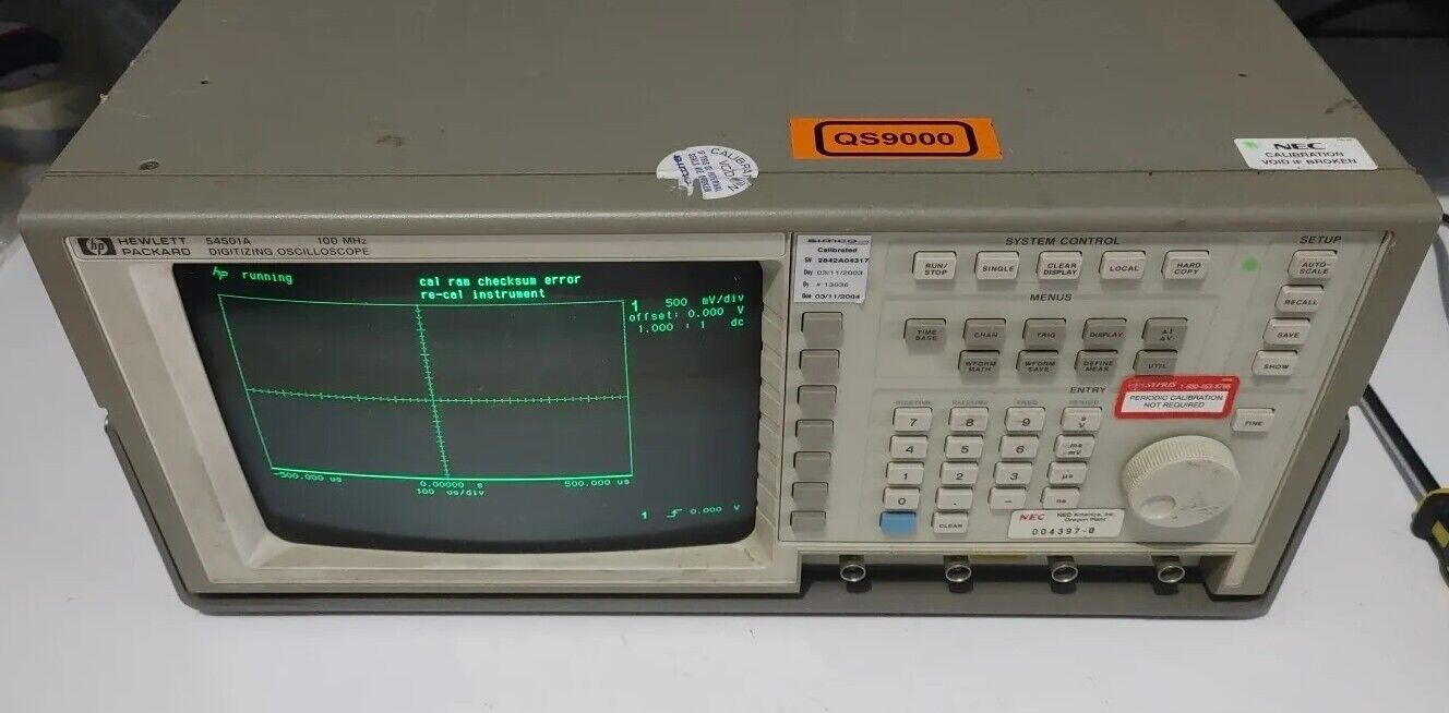 HEWLETT PACKARD Digitizing OSCILLOSCOPE 54501A - Warranty & Free Shipping