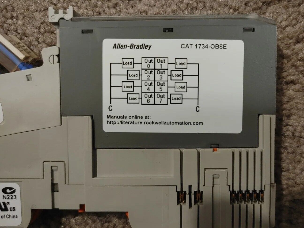 Allen Bradley 1734-OB8E POINT I/O Output Module With 1734-MB & 1734-RTB Warranty