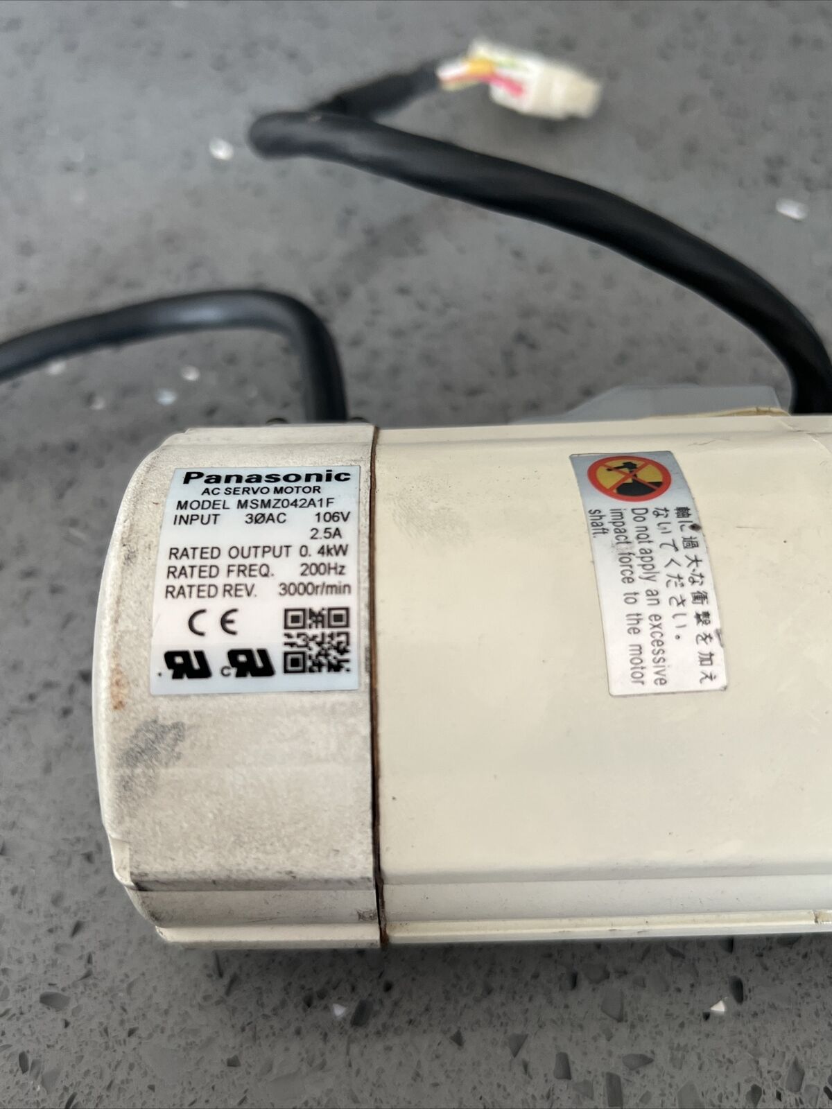 Used Panasonic Servo Motor MSMZ042A1F w/ warranty