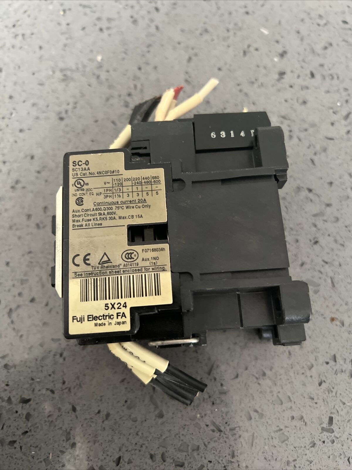 Used FUJI ELECTRIC Contactor SC-0 w/ warranty