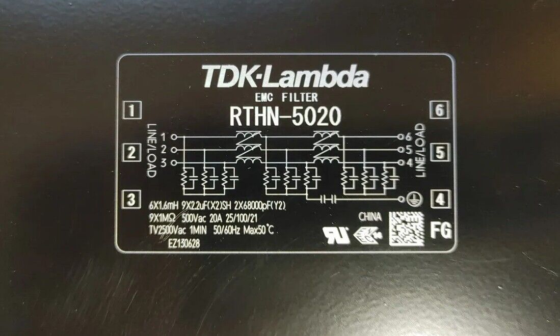 TDK-Lambda / RTHN-5020 EMC FILTER with Warranty Free Shipping