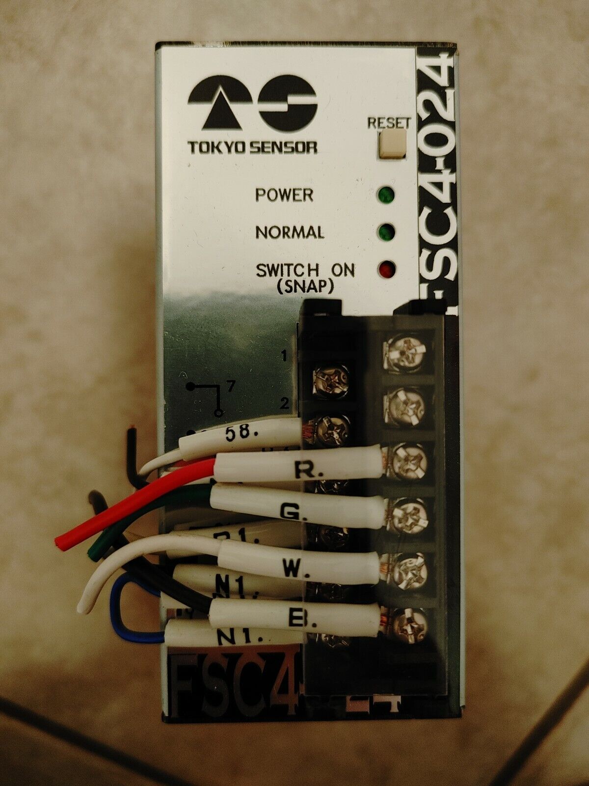 Tokyo Sensor FSC4-024 FSC4 Series Controller 24VDC 4.1W Resistive Load