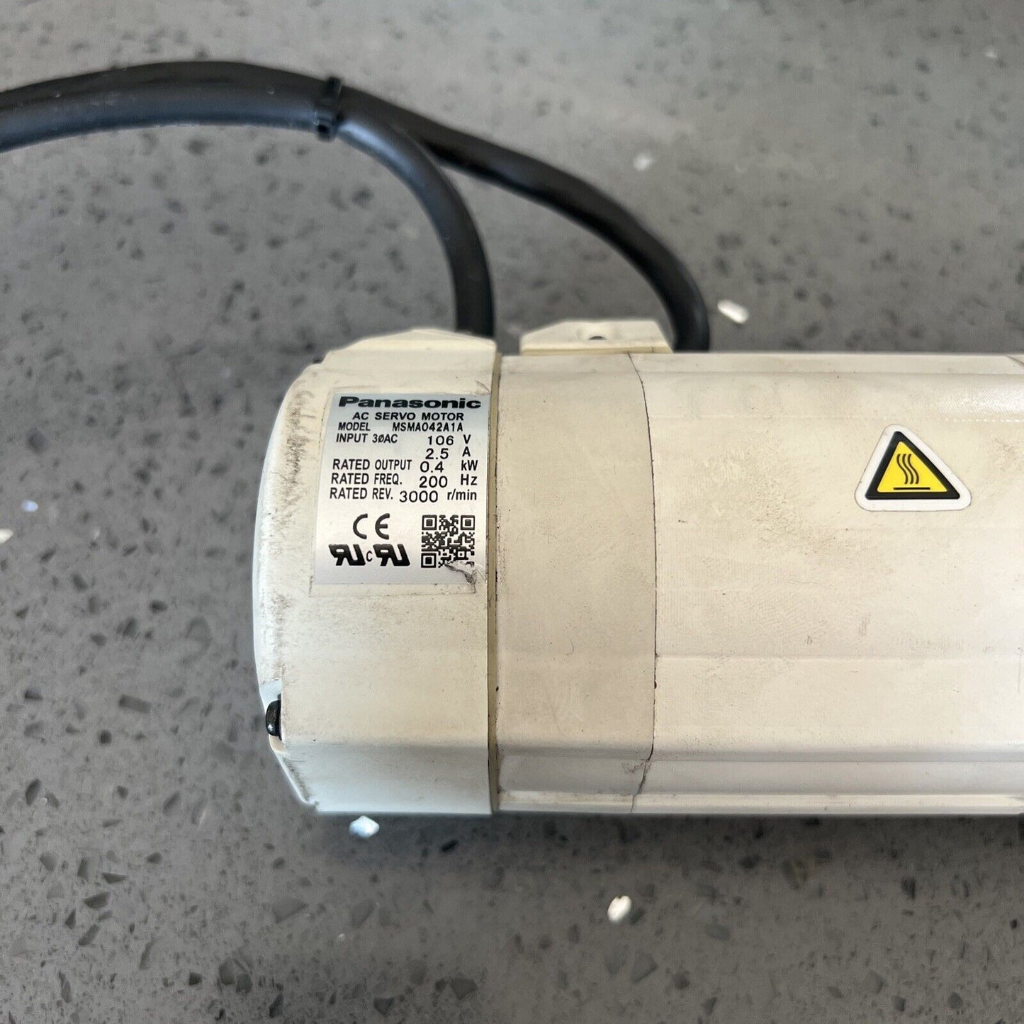 Matsushita Panasonic MSMA042A1A AC Servo 106 V, 3-phase, 2.5A 0.4 KW 3000 rpm