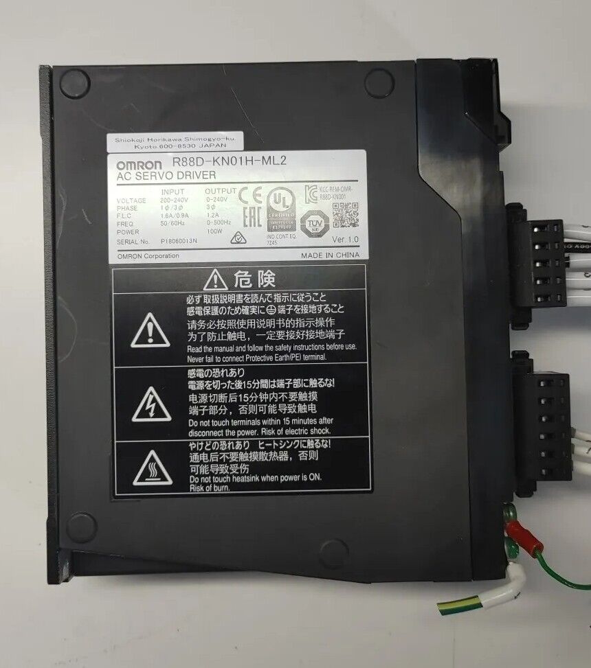 OMRON R88D-KN01H-ML2 100W AC SERVO DRIVE with Warranty & Free Shipping