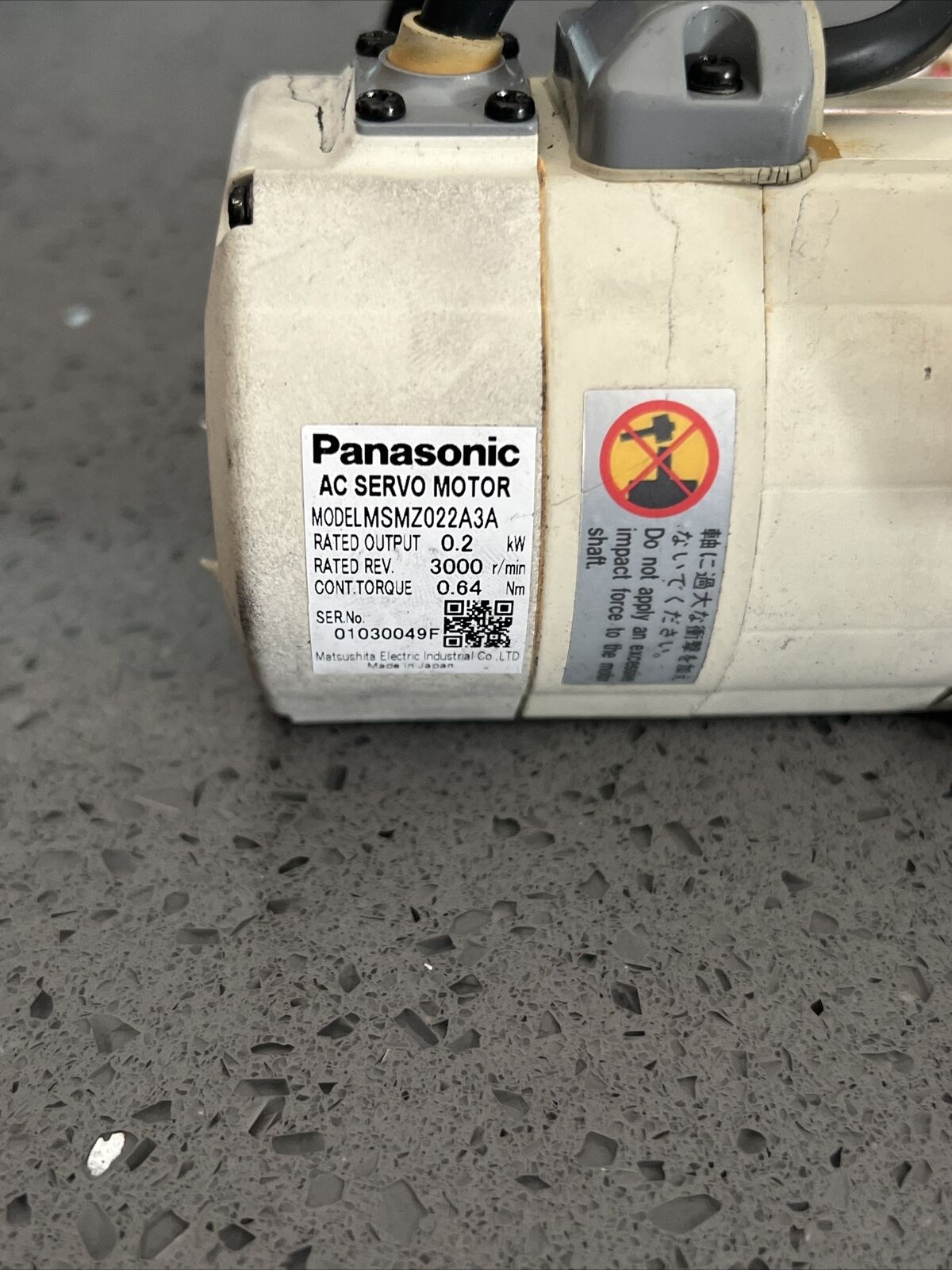 Used PANASONIC MSMZ022A3A Servo Motor w/ warranty