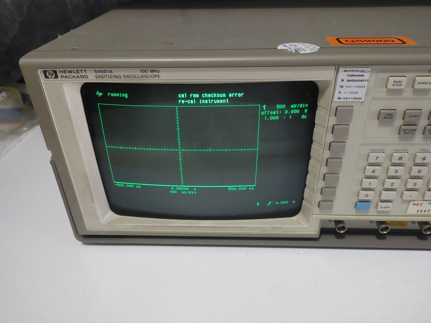 HEWLETT PACKARD Digitizing OSCILLOSCOPE 54501A - Warranty & Free Shipping