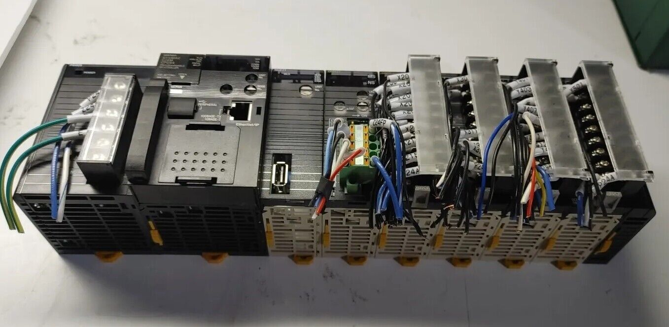 OMRON CJ2M-CPU34 CPU PLC Rack NCF71 DRM21 ID211 OD211