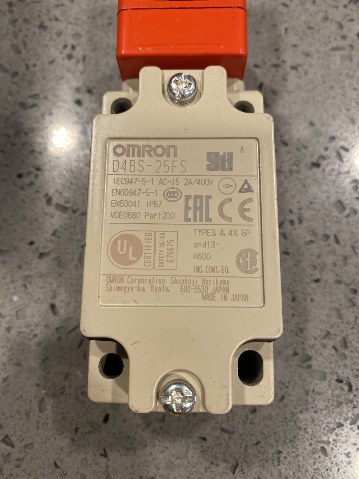 New OMRON D4BS-25FS / D4BS25FS w/ warranty