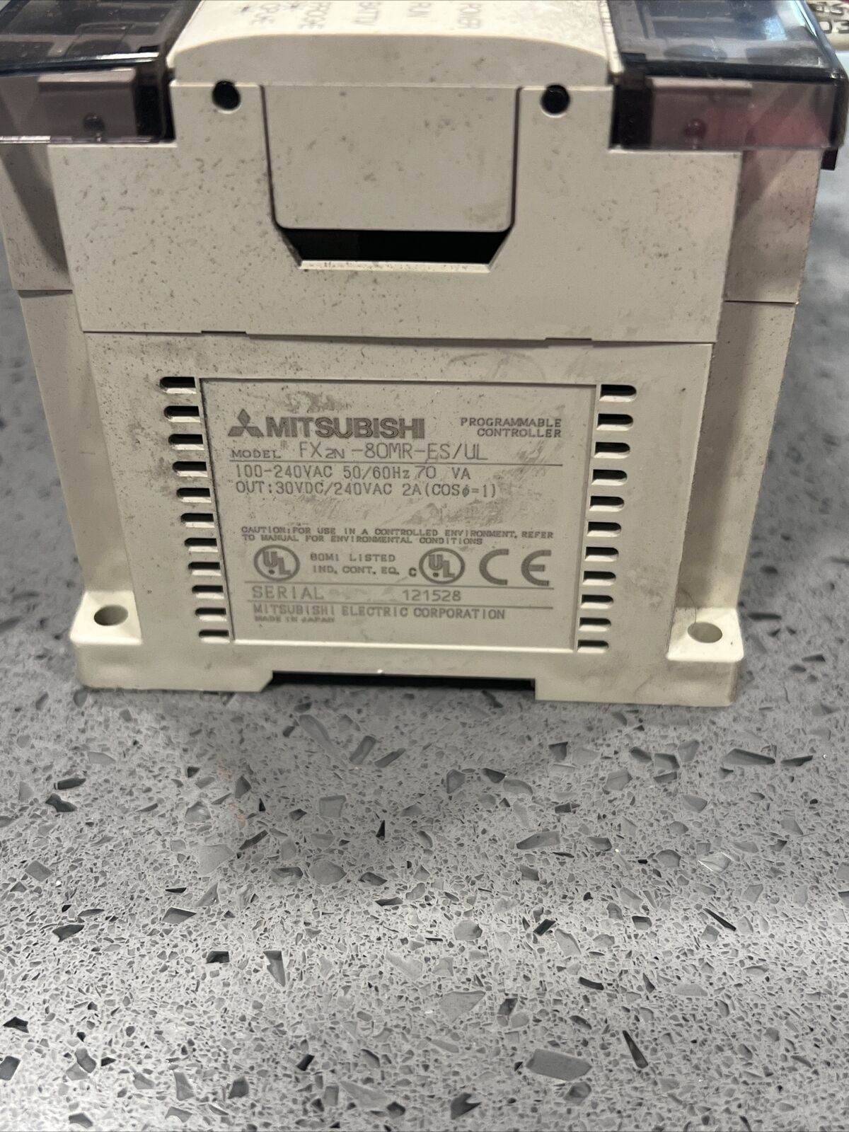 USED MITSUBISHI PLC FX2N-80MR-ES UL w/ warranty