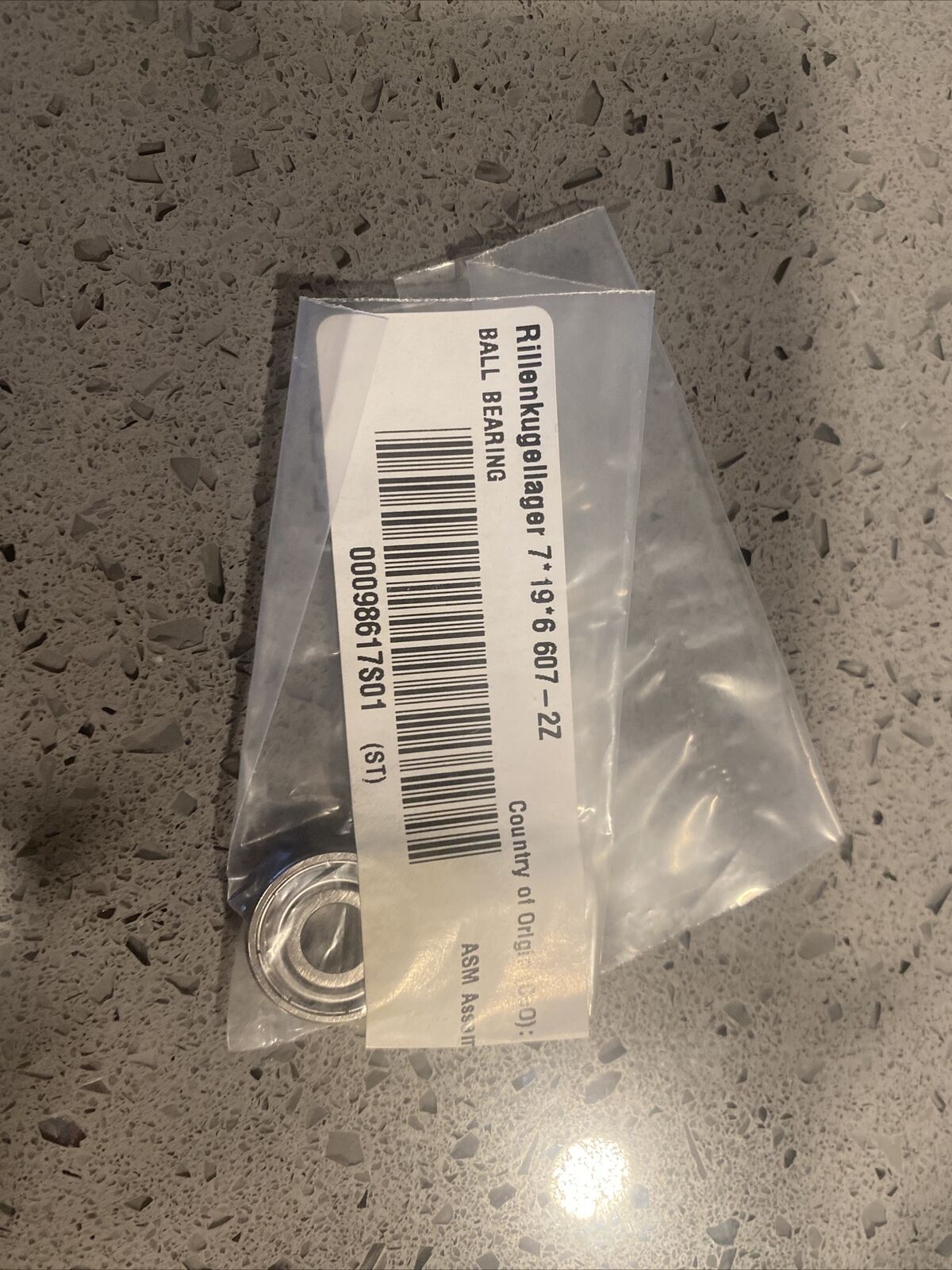 New ASM Siemens Ball Bearing 00098617S01 w/ warranty