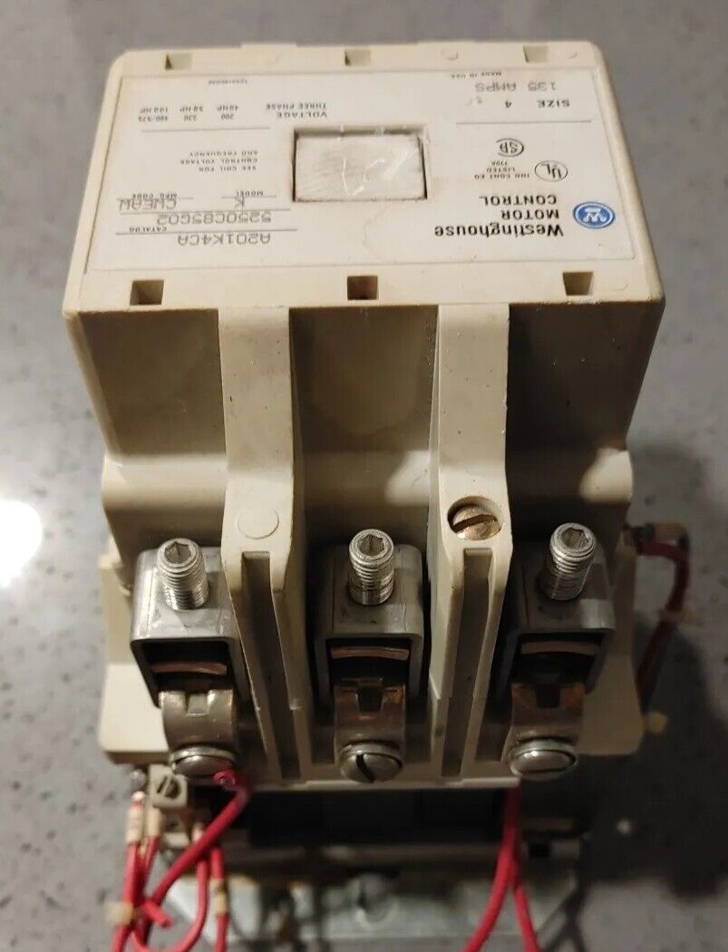 Westinghouse A201K4CA Contactor NEMA Size 4, 135A, 600VAC, 120VAC Coil Free Ship