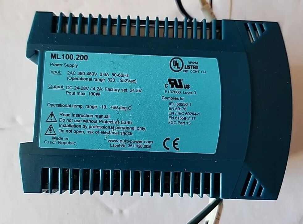 Puls Ml100.200 Din Rail Power Supply AC380-480V 100W with Warranty & Free Ship